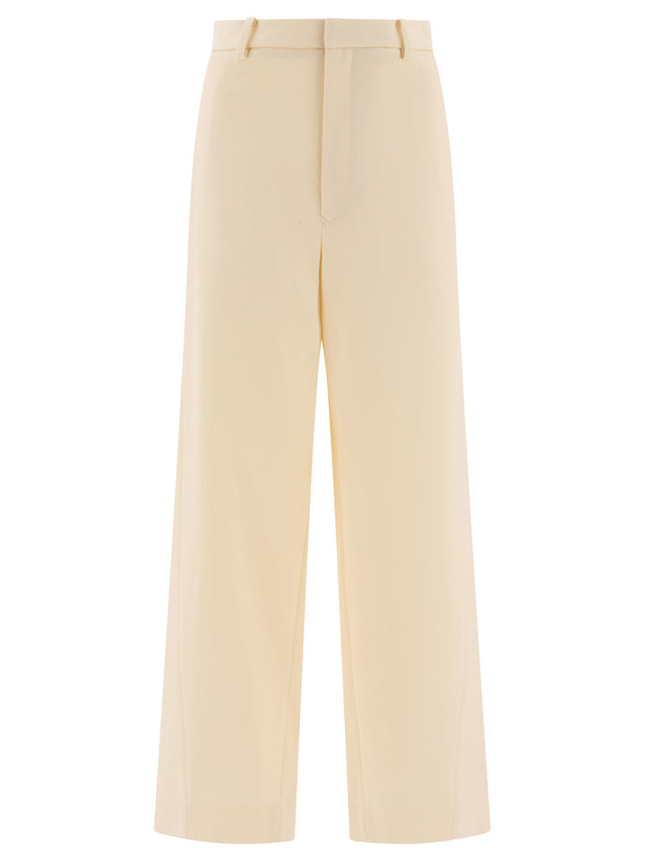 Auralee  Trousers - White | 6edc761d79a7b1b982a5f7a3c82e25d38c40eb98