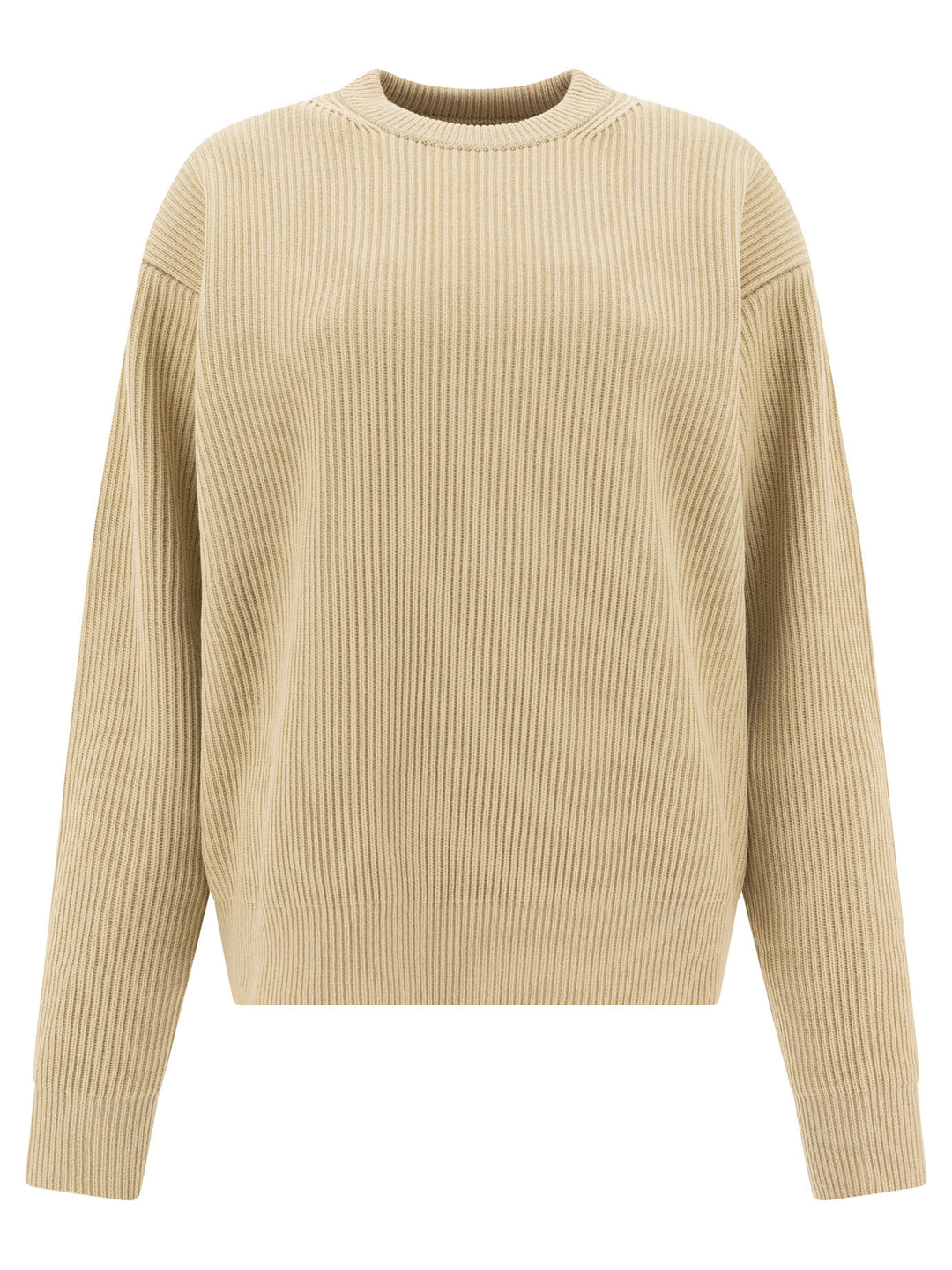 Auralee Wool Crew Neck Sweater Knitwear - Green | 559663cd7a7be9c6e6bb6e70d0c0474b67b3eba0