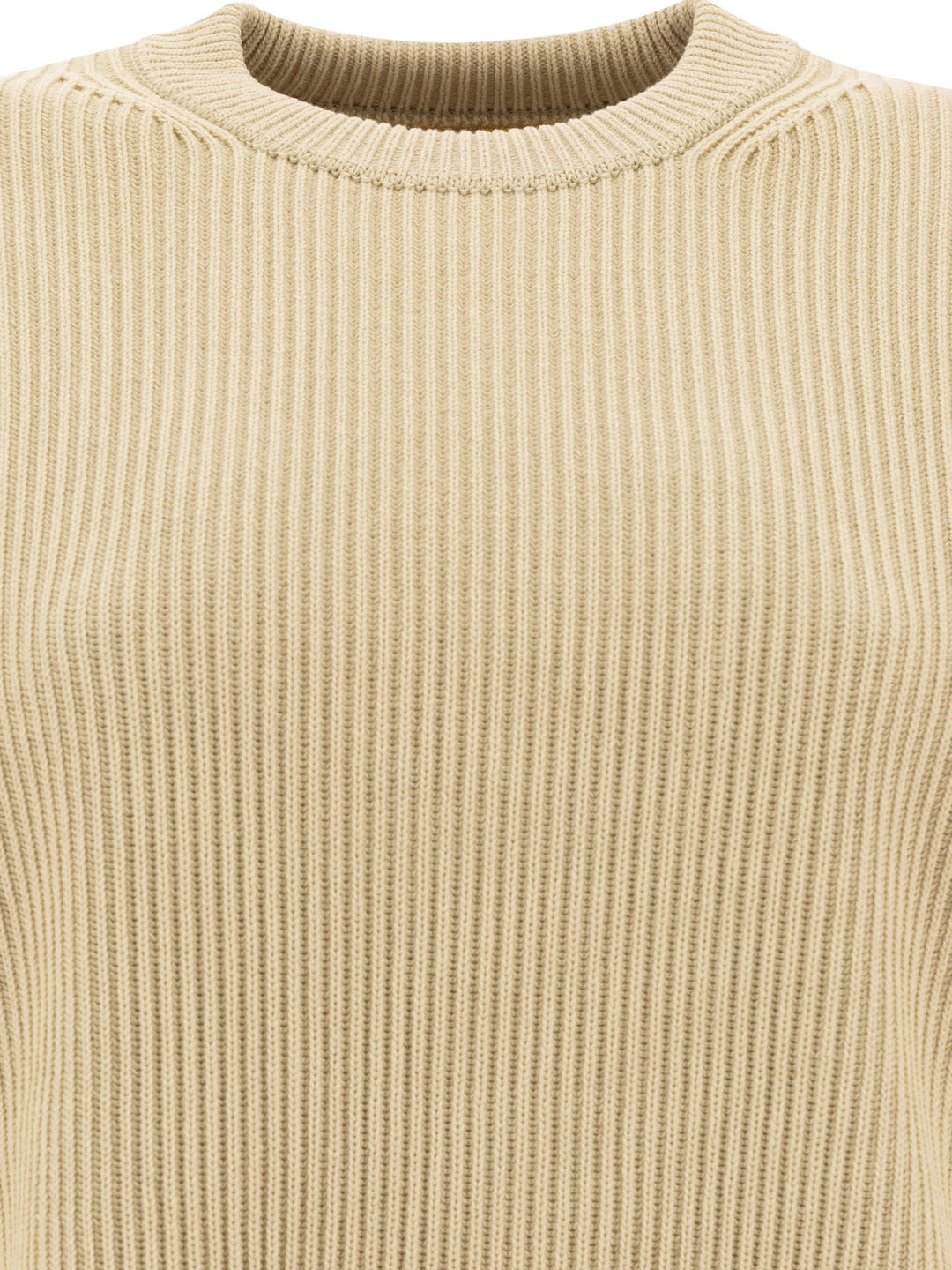 Auralee Wool Crew Neck Sweater Knitwear - Green | 51faea5f63020e602ce40272f1ee22483b111346