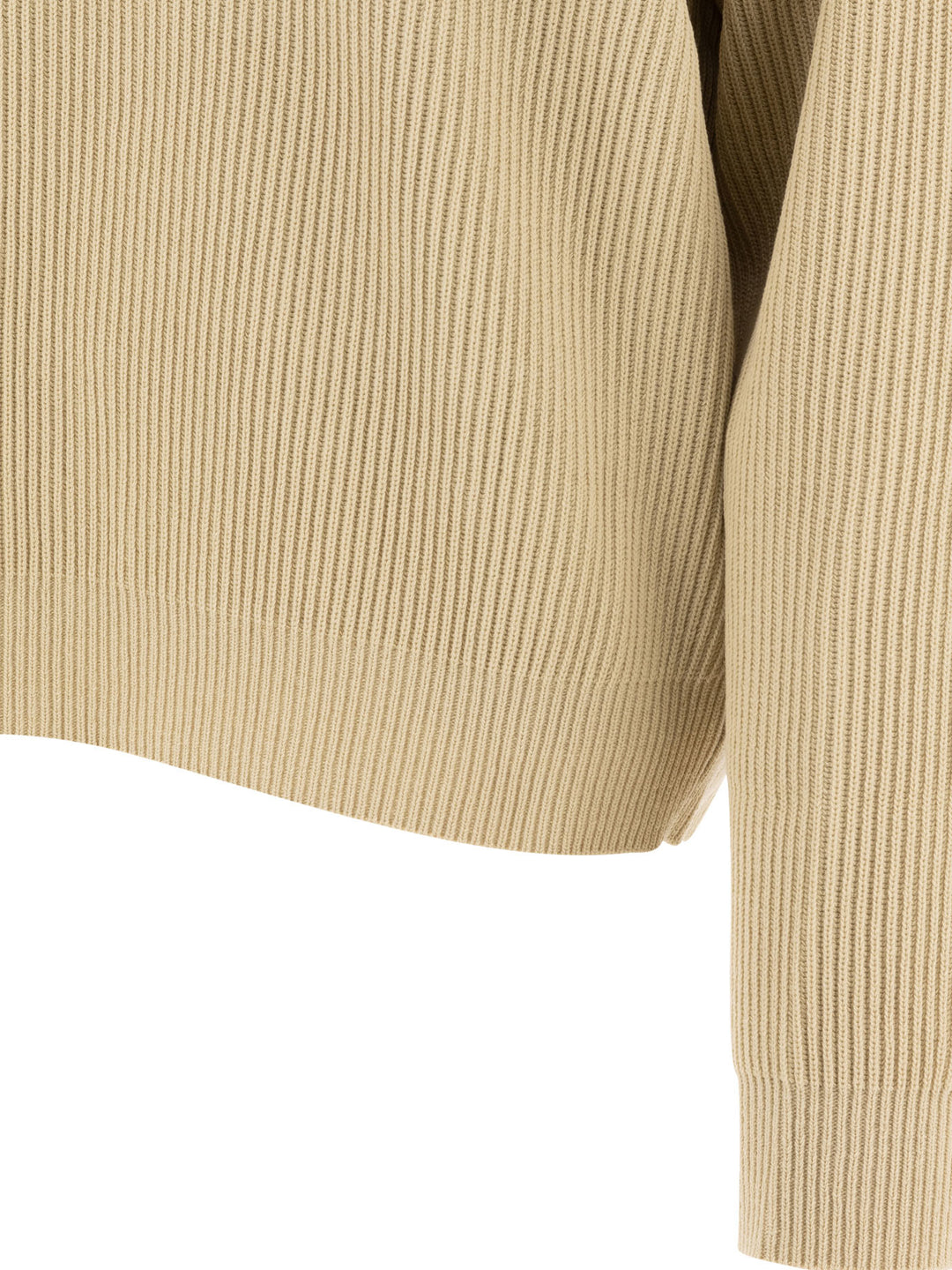 Auralee Wool Crew Neck Sweater Knitwear - Green | e05ff05ddb2c1bb3f413cc3395f37f4256b56bd7