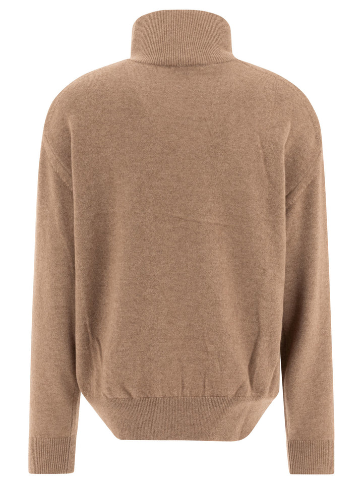 Auralee Cashmere Turtleneck Sweater Knitwear - Brown | 2458f46ba50d81b850a3b01a12750d7c45578c1f