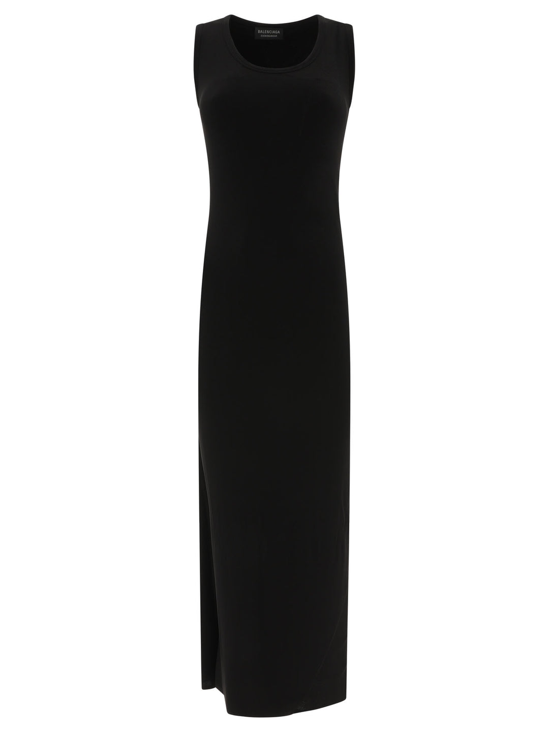 Balenciaga Ribbed Jersey Sleeveless Dress - Black Balenciaga Ribbed Jersey Sleeveless Dress - Black