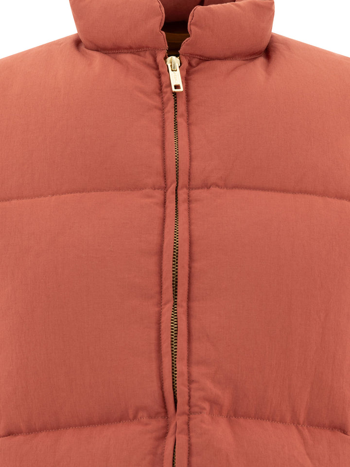 Beams Plus Oxford Nylon Sleeveless Down Jacket Jackets and Coats - Red | ec7a567e545552cdf38c96640b506bfd30659f5c
