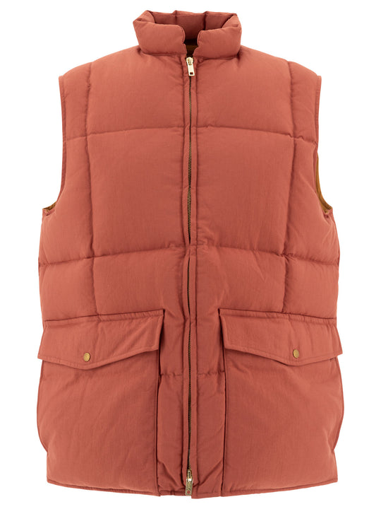 Oxford Nylon Sleeveless Down Jacket Jackets And Coats Red