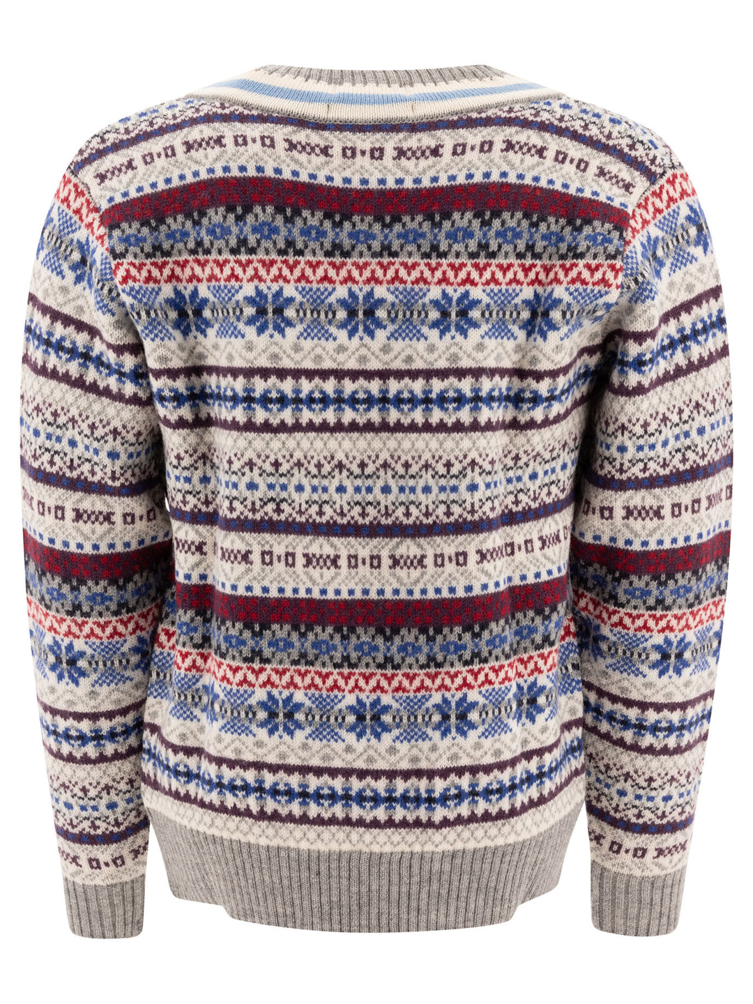 Beams Plus Fair Isle Knitwear - Grey | 5257ef7dbf161d1075e91135120e926f686b17fa