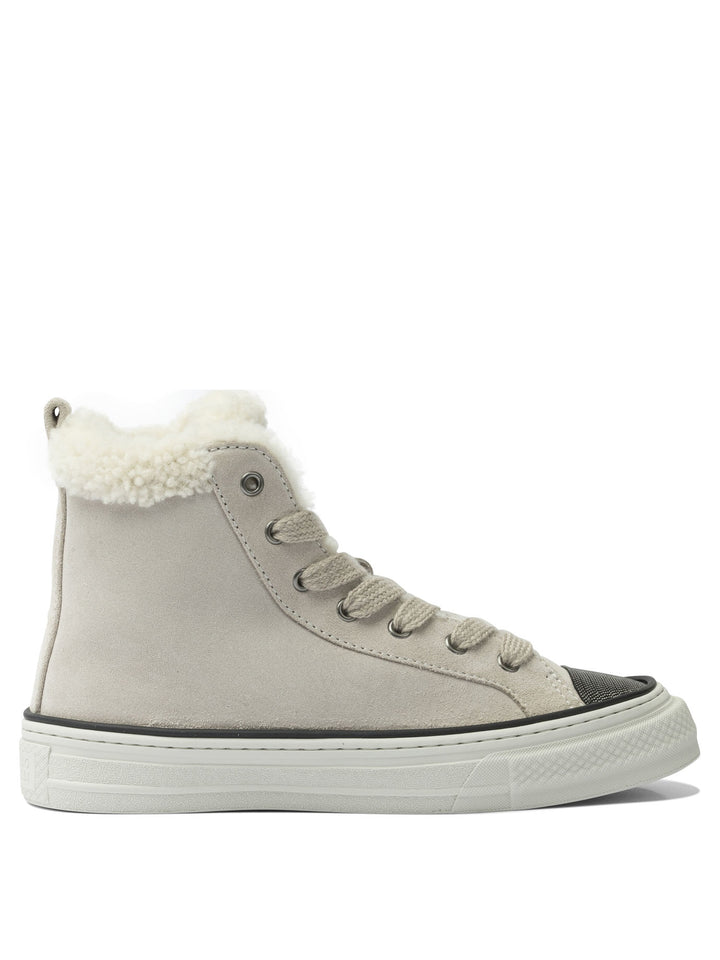 Brunello Cucinelli Sneaker With Monile Detail Sneakers & Slip-On - Beige | 9cd457b0d0af2307f57ec3951ee951e035075e95
