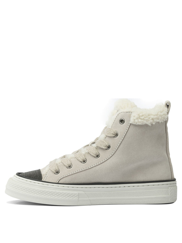 Brunello Cucinelli Sneaker With Monile Detail Sneakers & Slip-On - Beige | 6119698e1528e921b55b0c841ba84ac57ba19ac9