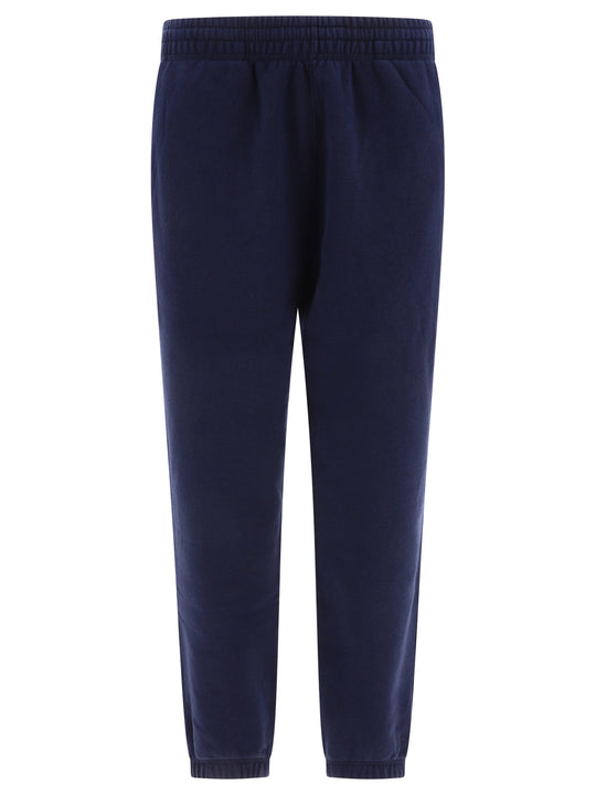 Joggers With Embroidered Logo Trousers Blue