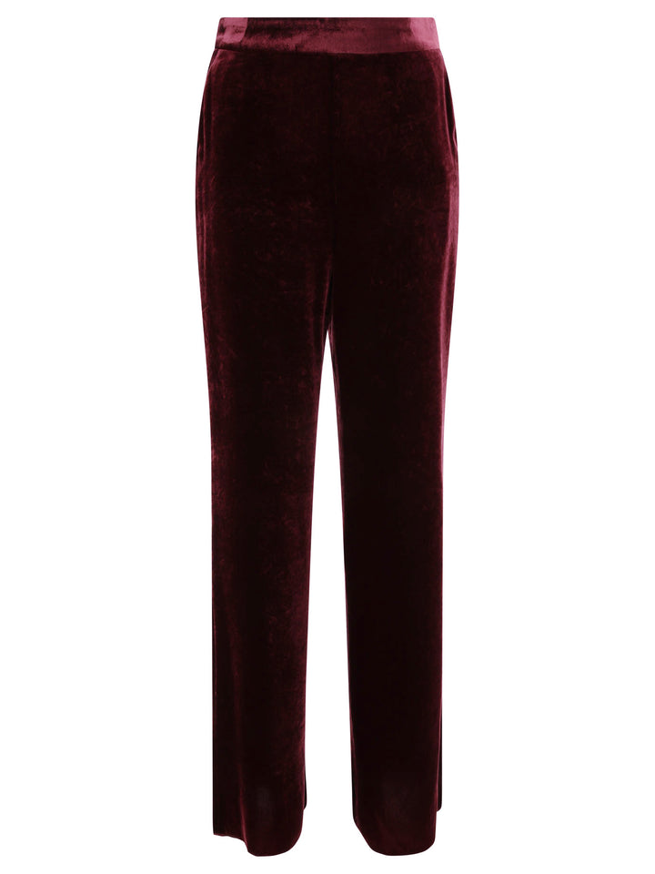 Etro Velvet Trousers - Bordeaux | 6639eb74e41eb7f8fd6b7797d9668164be9a32c4
