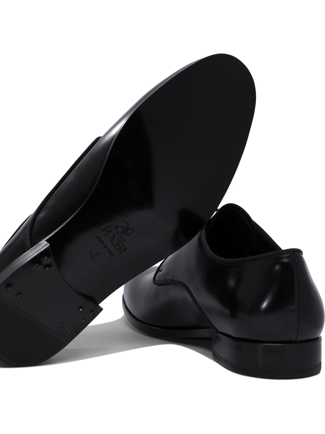 Fabi Leather Brogues Lace-Up shoes - Black | b7bae2e7f1dc672af8ac818b1b0a162995fee401