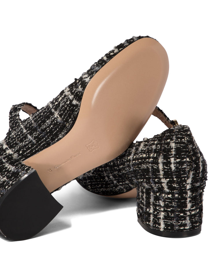 Gianvito Rossi Mary Ribbon Heeled shoes - Black | ccd23e89ea7afdb275d1cdb6c7fe0e60bdc09830