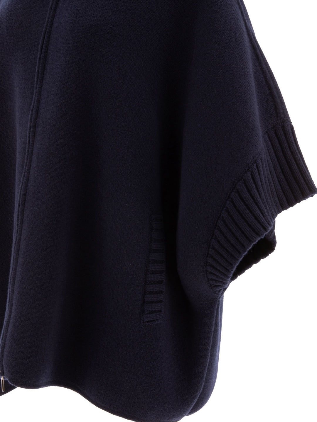 Giovi Wool And Cashmere Poncho Jackets and Coats - Blue | 21fb7cc400d92b6c5360ab1b230a6bcb19768ed7