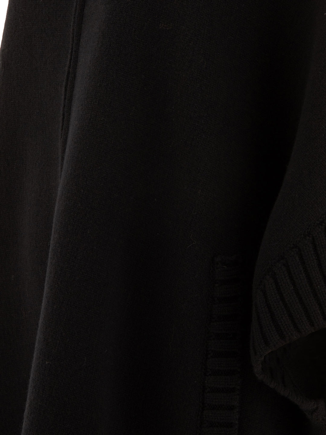 Giovi Wool And Cashmere Poncho Jackets and Coats - Black | 2b1687def212f3dd92f47fc8b9ed174abde1c6d6