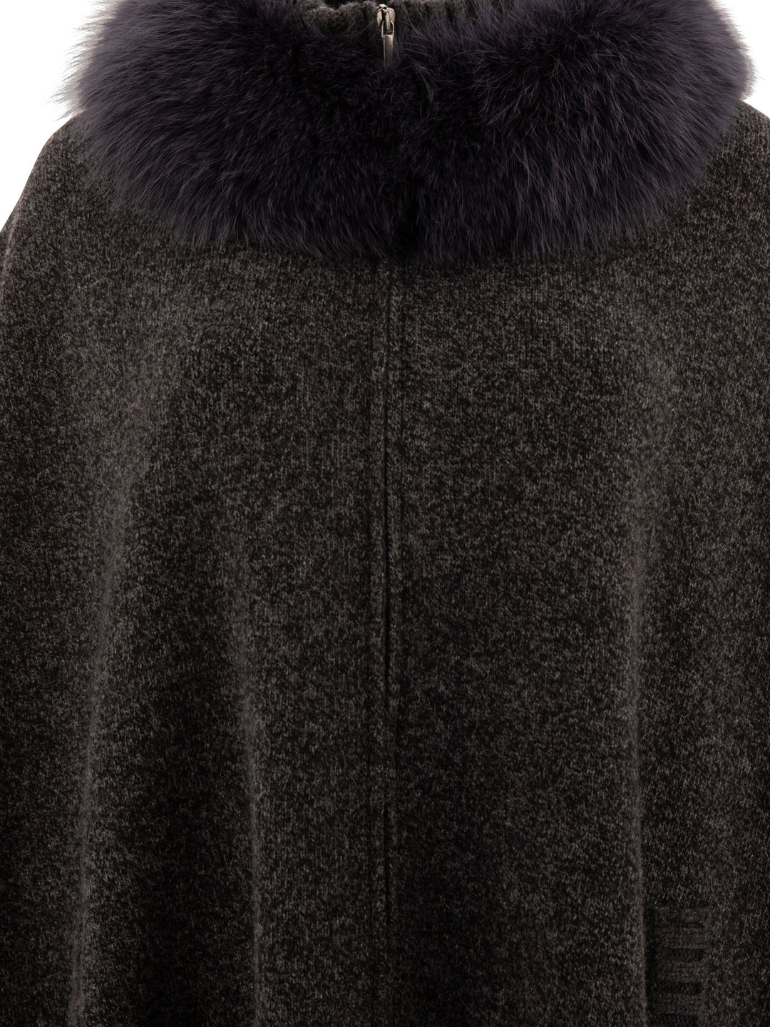 Giovi Wool And Cashmere Poncho Jackets and Coats - Grey | 2c06503bd1043b2a355188580eeeba6e78e99477