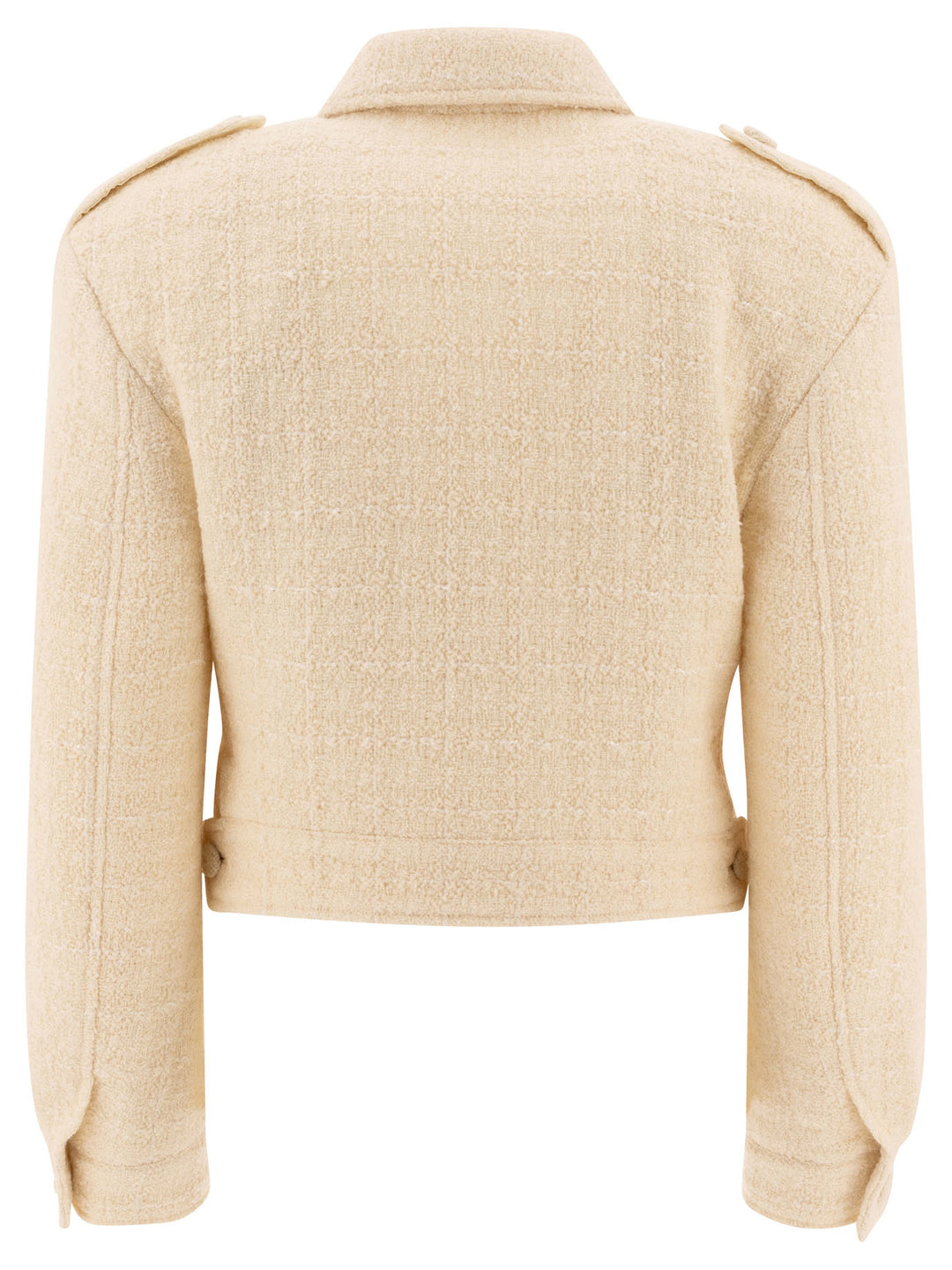 Givenchy Short Tweed Jacket With 4g Detail Jackets and Coats - White | 3bf92fa0d31db1d8b7a74b8eeb488343c23b0034