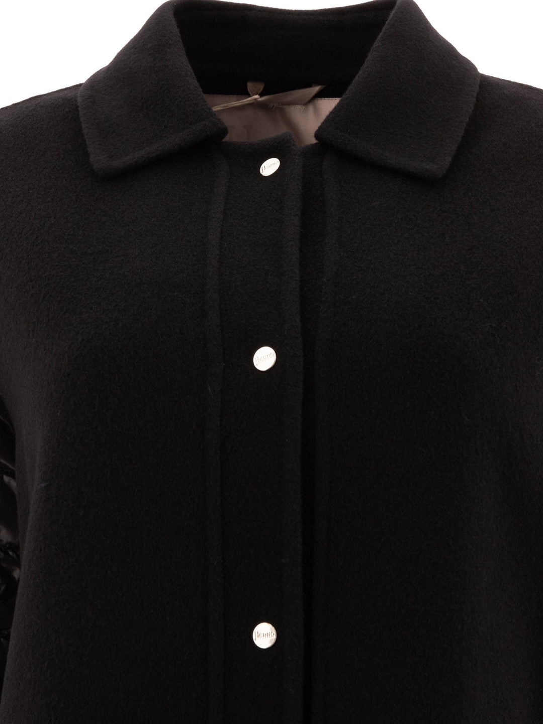 Herno Wool Down Coat Jackets and Coats - Black | 677bd4b850185f96b3b0d9911f3bbf82b8473203