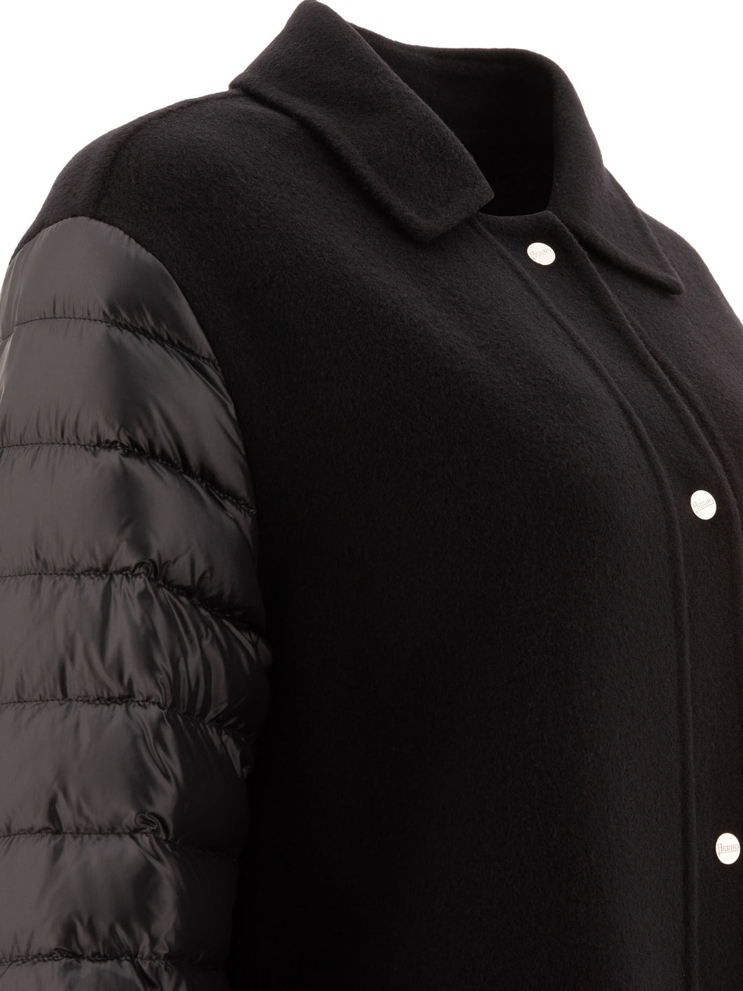 Herno Wool Down Coat Jackets and Coats - Black | 33e89b7c1ca2ad21e5750d97c120c7a3b4993c3c