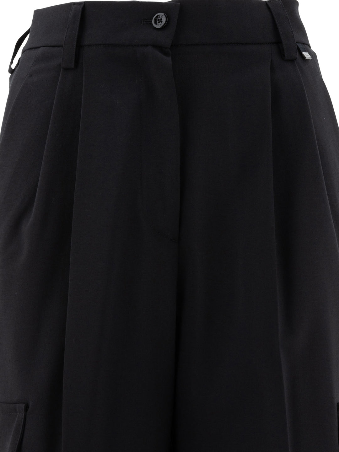 Herno Wool Blend Cargo Trousers - Black | 636471592646211d1713cc2dea249c1aa7694b6e