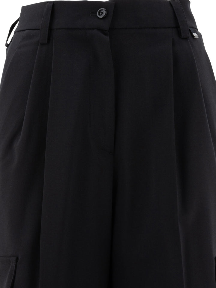 Herno Wool Blend Cargo Trousers - Black | 636471592646211d1713cc2dea249c1aa7694b6e