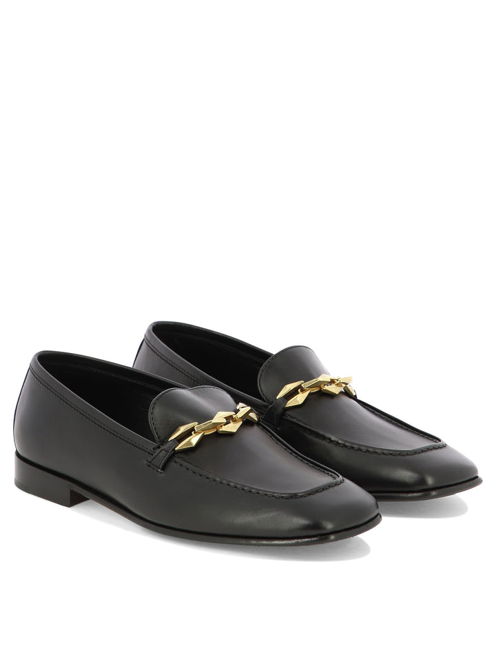 Jimmy Choo Diamond Tilda Loafers & Slippers - Black | 5f012aaadddec3970ab741ca94583a408de97dcc