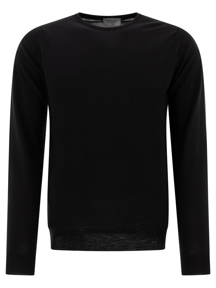 John Smedley Lundy Knitwear - Black | 6ed2de8f6bb4ad6416f1fddc4c913728863f853f