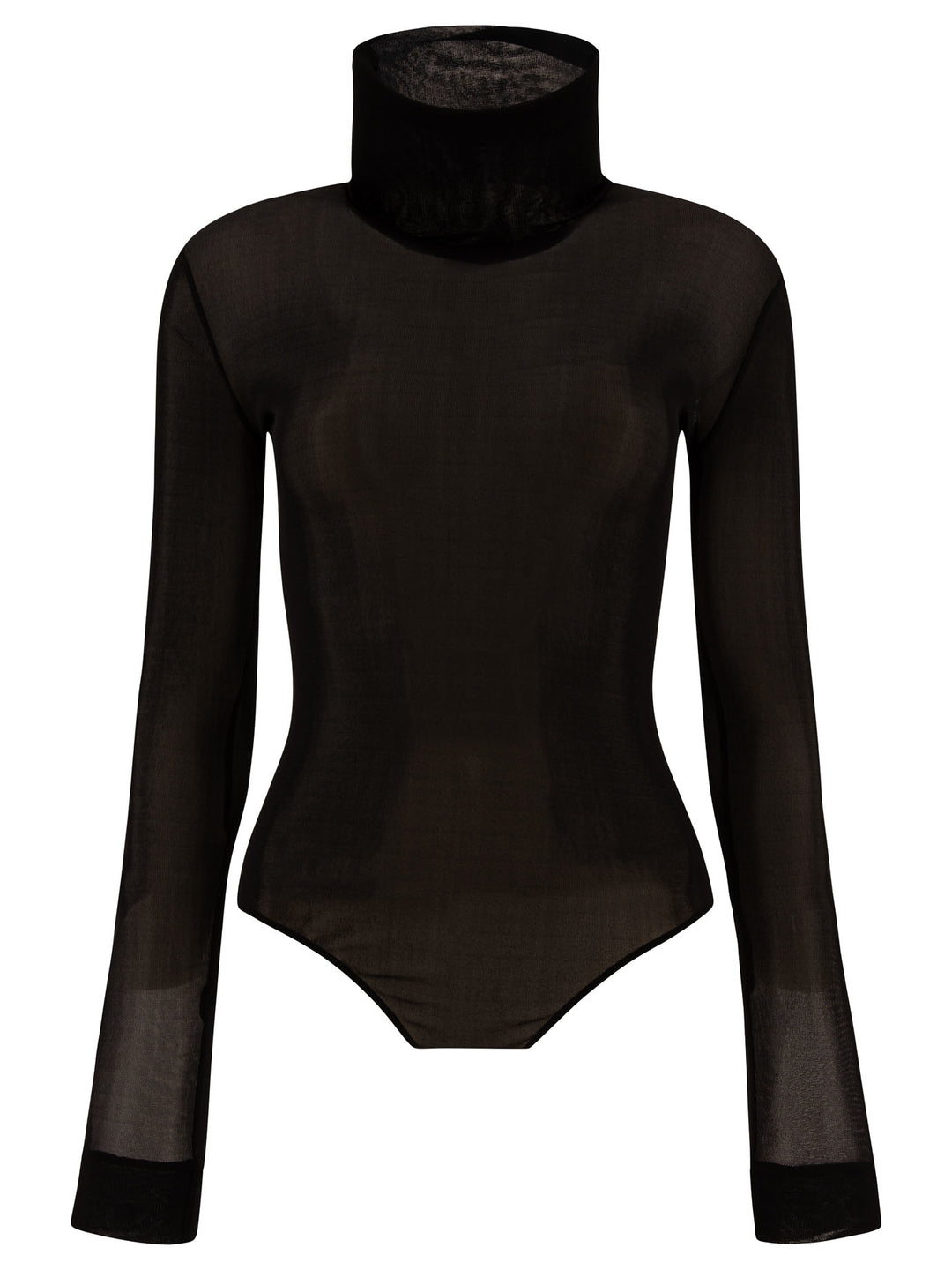 Maison Margiela High-Neck Bodysuit Tops - Black | be7c684490d88e3e5734e41894ee0674af82eb59