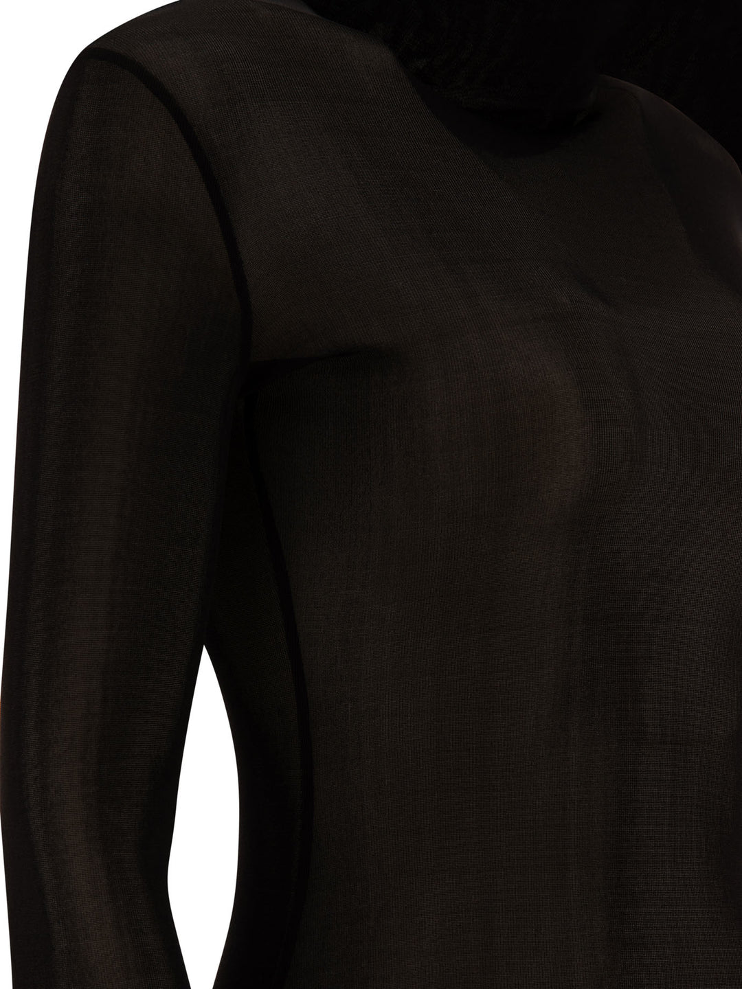 Maison Margiela High-Neck Bodysuit Tops - Black | aefc64a1379c7be9795275b7de0fd7612c9cc1ce