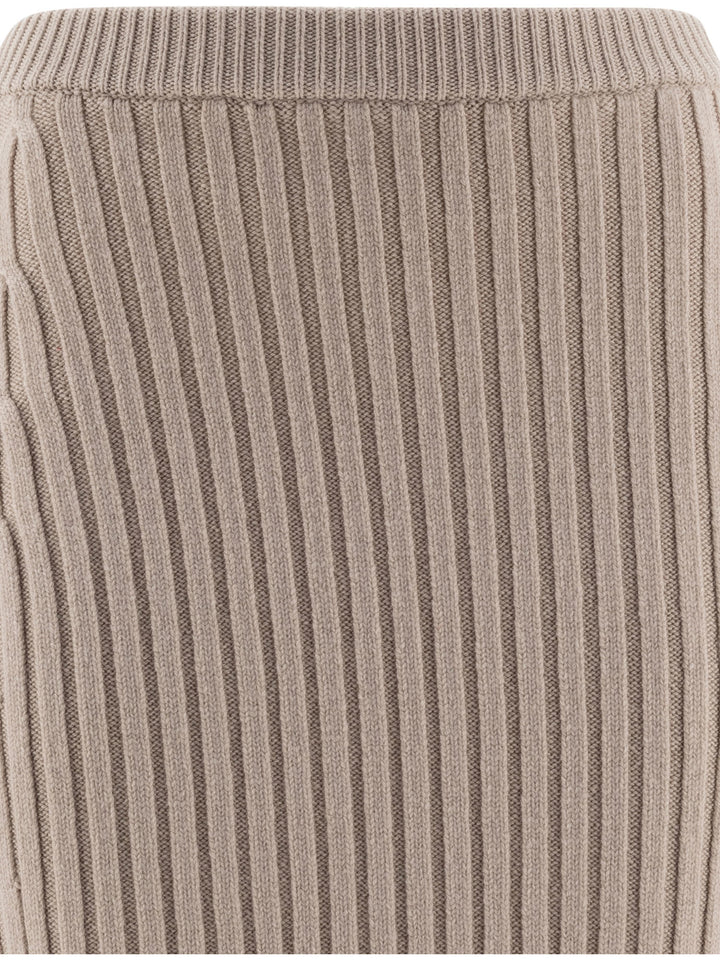 Max Mara Wool And Cashmere Knit Skirt Skirts - Beige | 84af7fd48e714963a405ab00db32438961ac067a