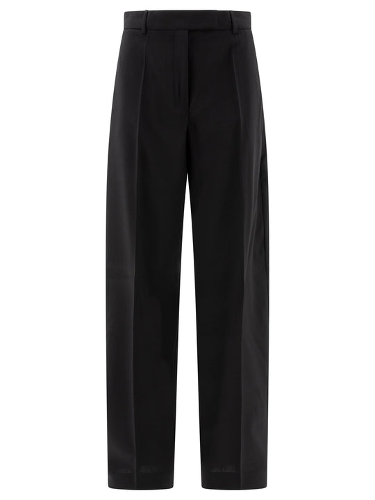 Oversize In Stretch Wool Trousers Black
