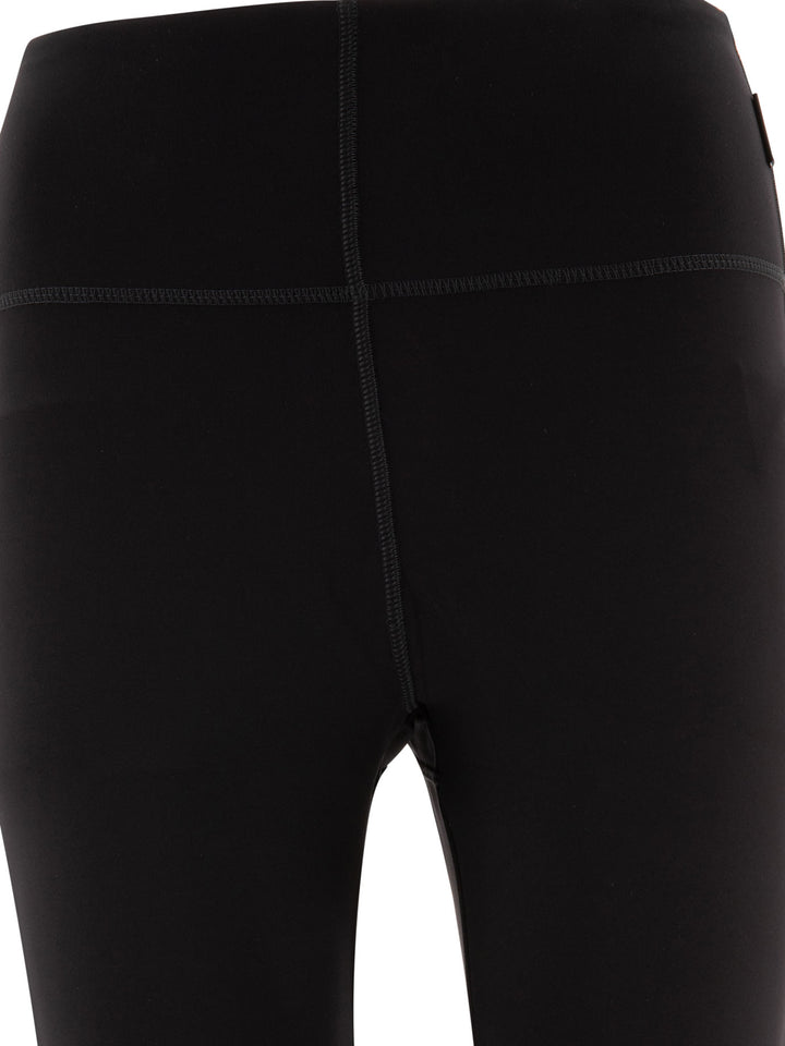 Moncler Grenoble Leggings In Technical Nylon Trousers - Black | 27aa84be36024eb5560e07a2070c08810846da6b
