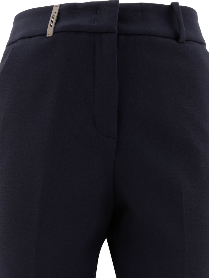 Peserico Tailored Trousers - Blue | 527aa9b42d49e01b5cea589659215abb68a841d1
