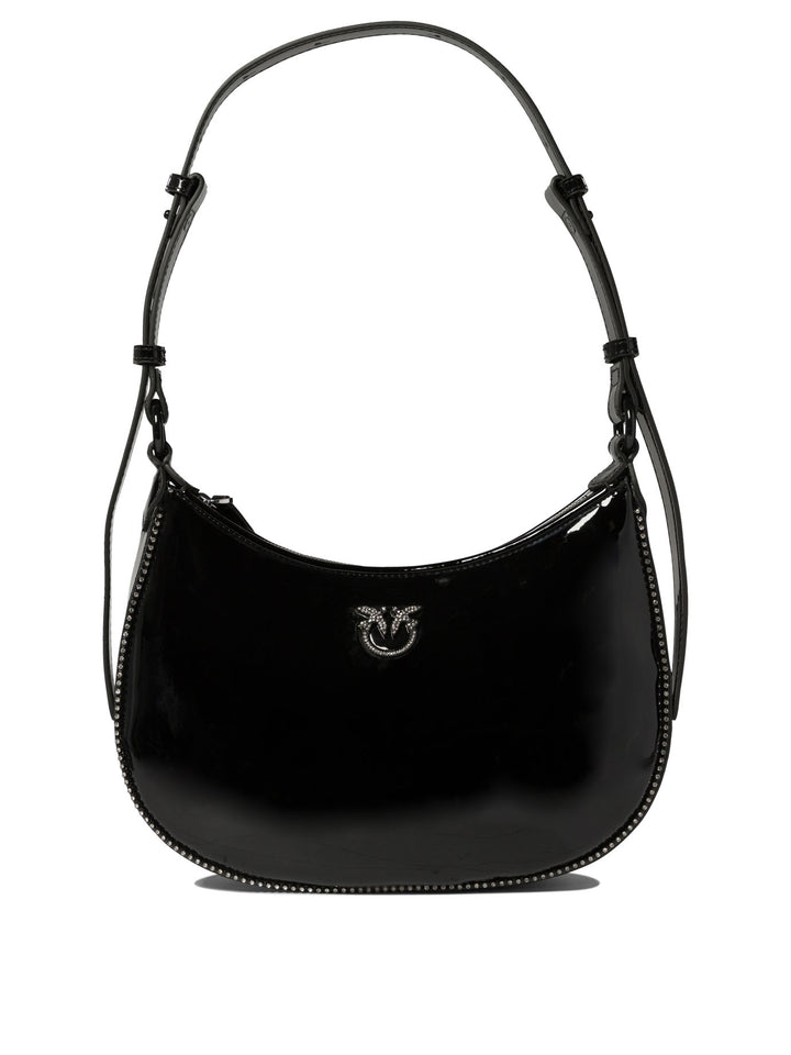 Pinko Love Birds Shoulder Bags - Black | ed14c06e0a5926d03581fb413ef83ee2412a20e4