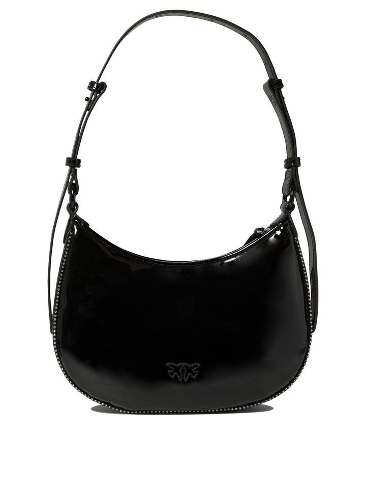 Pinko Love Birds Shoulder Bags - Black | 283028f0d2bd9ce93a8900b0b8195d36f1c9c90d