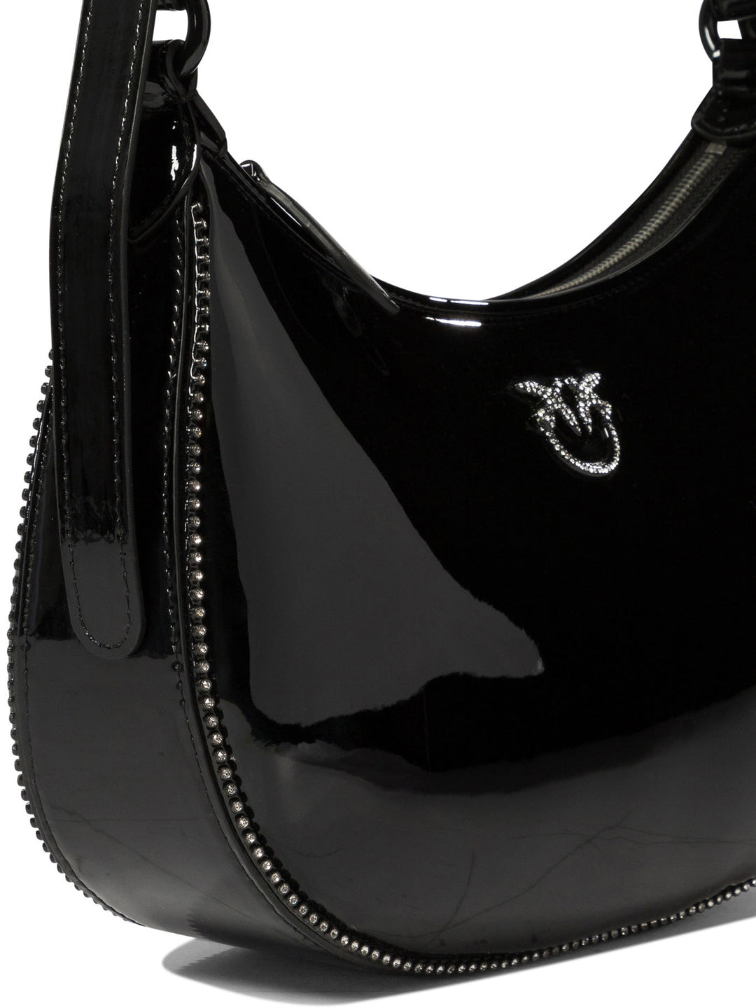 Pinko Love Birds Shoulder Bags - Black | 9911e58409c46e96eb168ffe493f607737f96631