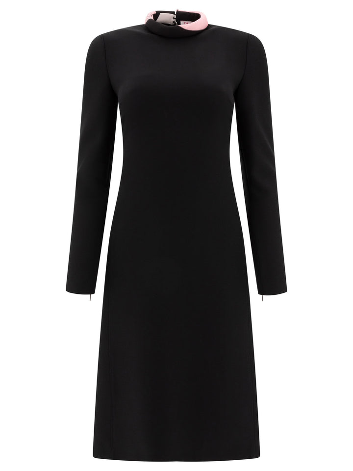 Pucci Dress With Contrasting Collar Dresses - Black | 3f46d8e8e7329d1357ccabec2b99c04931df9751