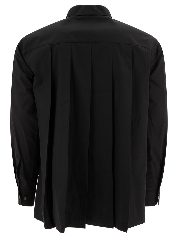 Sacai Shirt With Pocket Shirts - Black | 2d4e11e09ace01e3da1456339625877fe86dd3fc