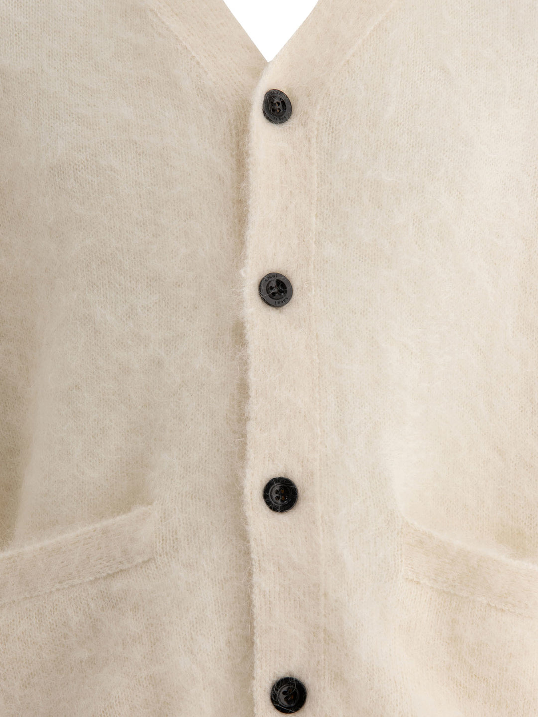 Sacai Gonz Mohair Knit Knitwear - White | 888fc05634df60adff8911ef36d6d11053e158cd