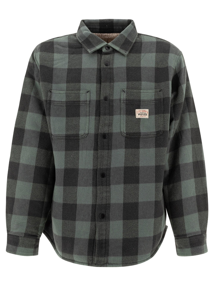 StüSsy Check Jackets and Coats - Grey | e41173651cbbcbe8ff9c2819ea915694fffaca47