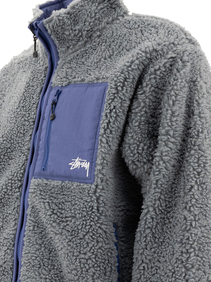 StüSsy Sherpa Jackets and Coats - Blue | 3e7dd72dd1815ee4eb26af7205b8cd5395b891cc