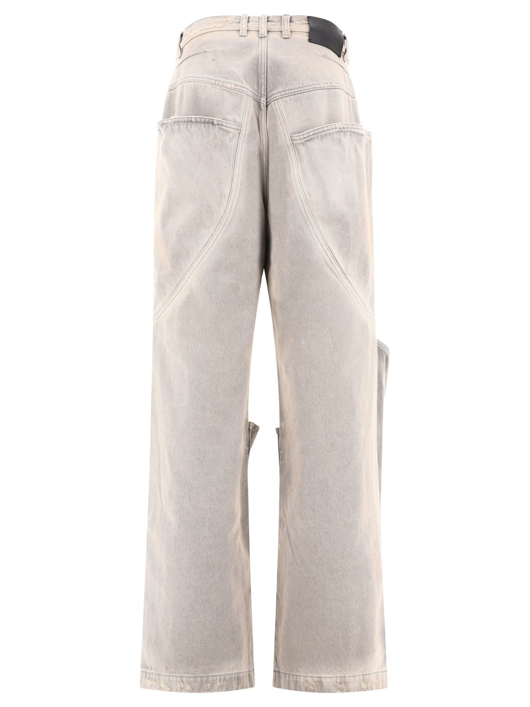 The Attico Wide Leg Jeans - Grey | 8c9cda98d25e5b8a875b122f0a3d24d90b12f8dd