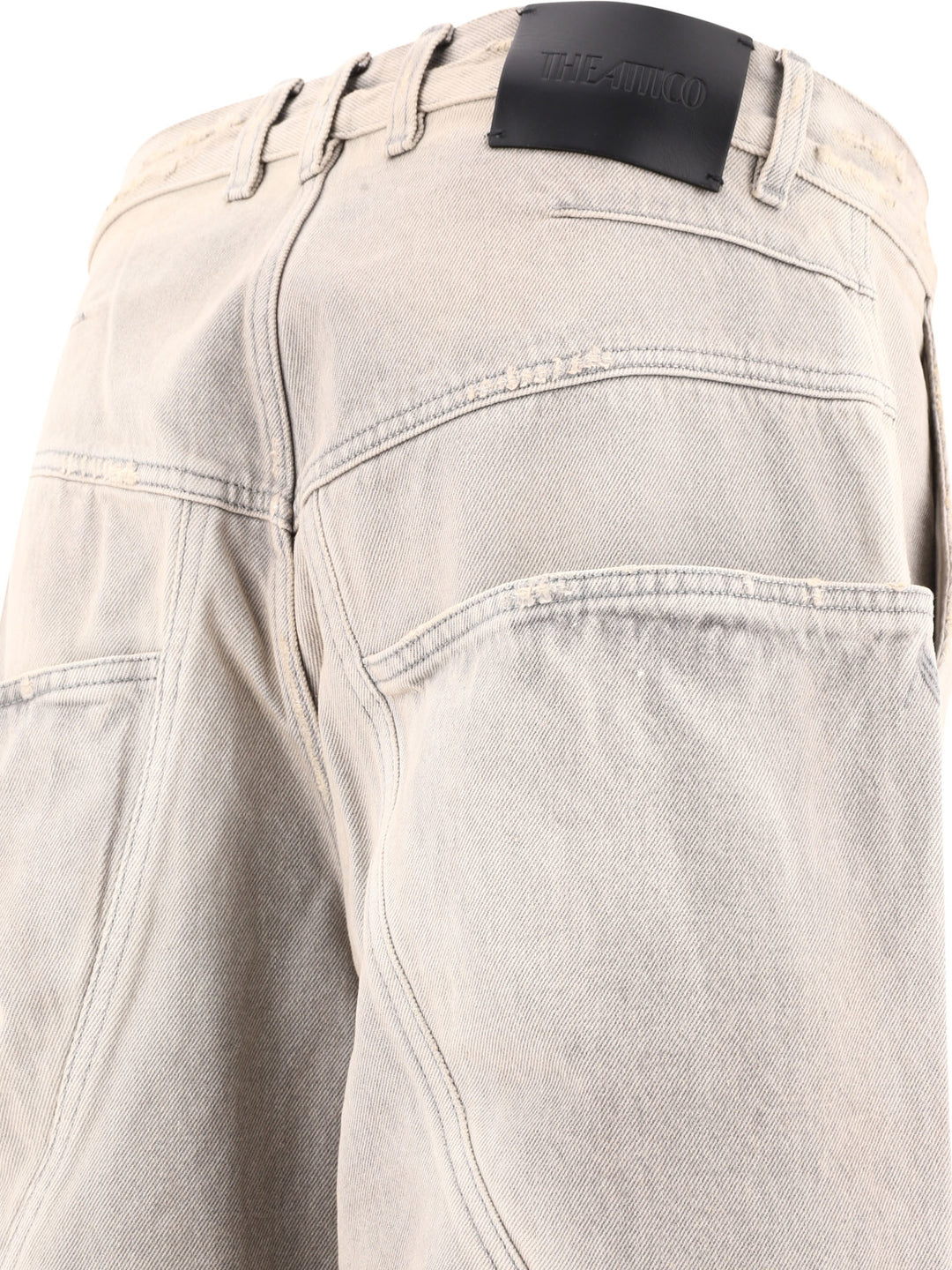 The Attico Wide Leg Jeans - Grey | b08c471c49d1de05c3e87da6410b63dc1bc67a65