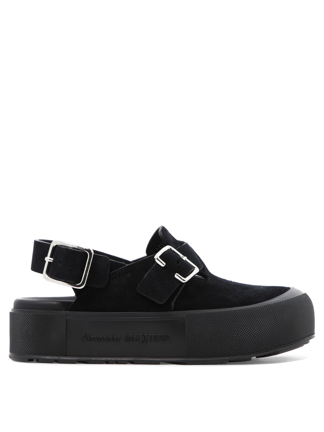 Alexander Mcqueen Mount Slick Sandals - Black | 092e4dd45d2cdc0cb0b7bcfc93eb6ab5ca6bbc74