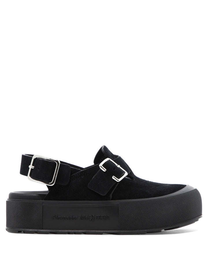 Alexander Mcqueen Mount Slick Sandals - Black | 092e4dd45d2cdc0cb0b7bcfc93eb6ab5ca6bbc74