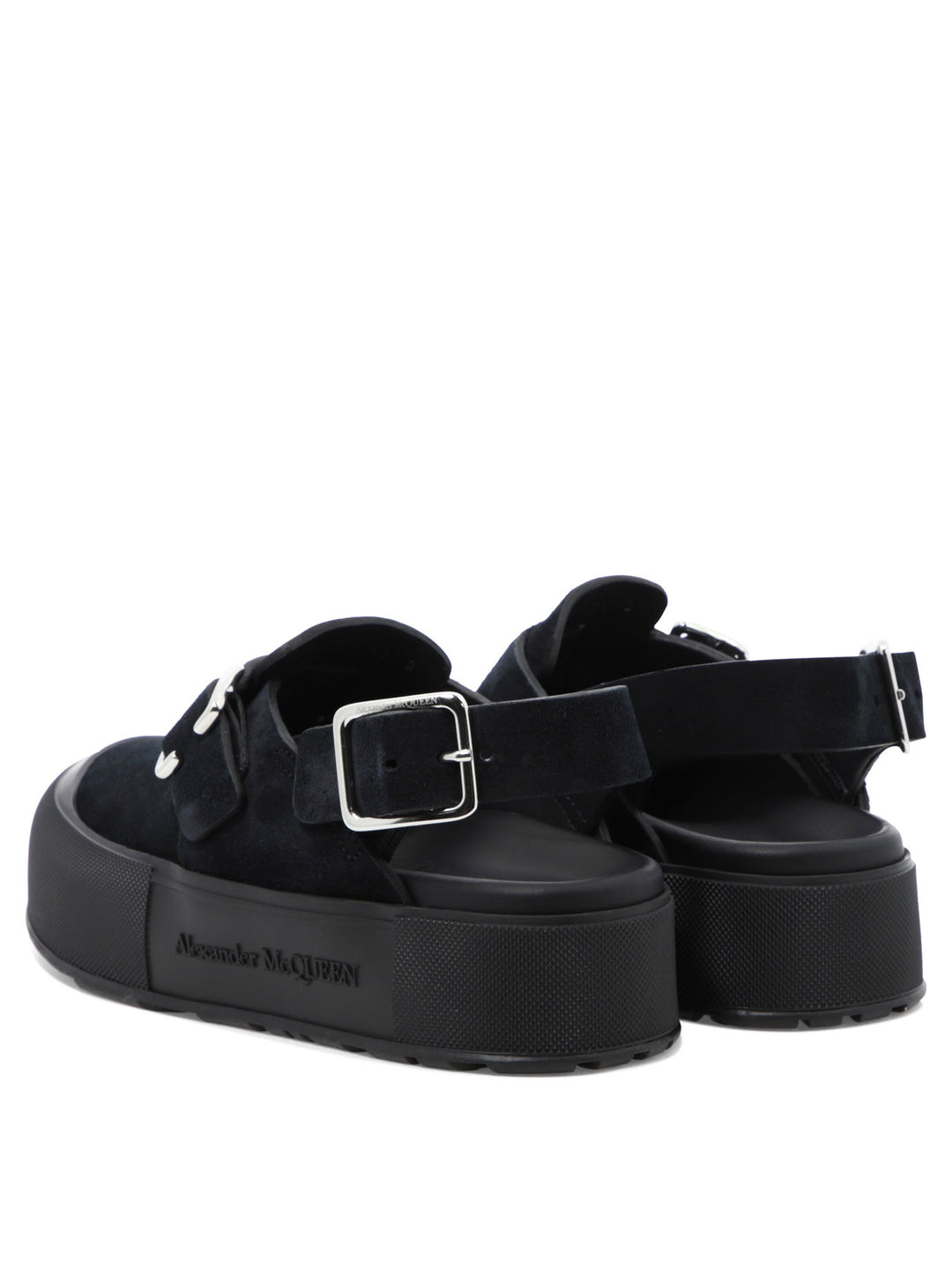 Alexander Mcqueen Mount Slick Sandals - Black | 559ec0ad95ed59bb3a55bc72a86fe1970a52010d