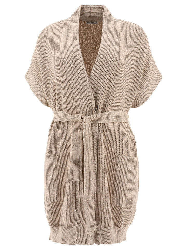 Brunello Cucinelli Diamante Knitwear - Beige | cf7589ca56dc6bb9c3d68aa8f0f6530595655979