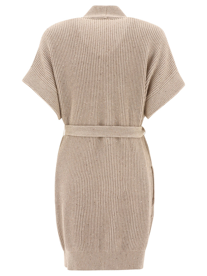 Brunello Cucinelli Diamante Knitwear - Beige | 1e07d1483b051b67258d1574c24ebf64465f414d