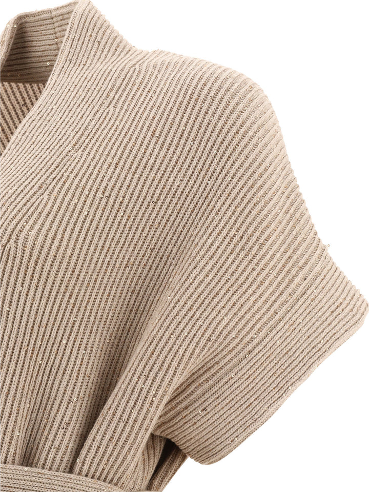 Brunello Cucinelli Diamante Knitwear - Beige | a7b9c05958da7191e850945bc7f32a3d39b2d08c