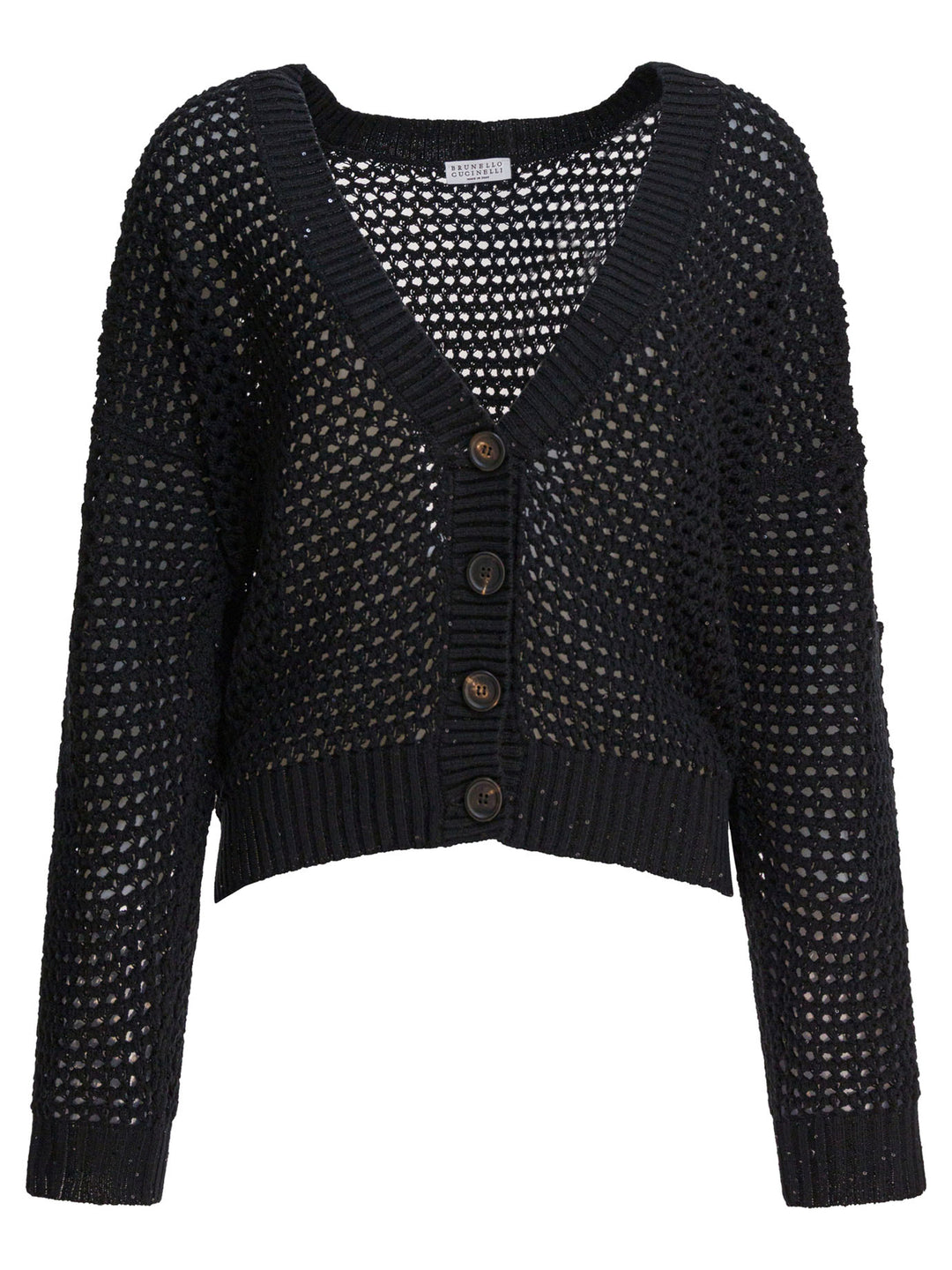 Brunello Cucinelli Cotton Cardigan Knitwear - Black | e138f3c860074d0a297042f4184022d9763d6a53