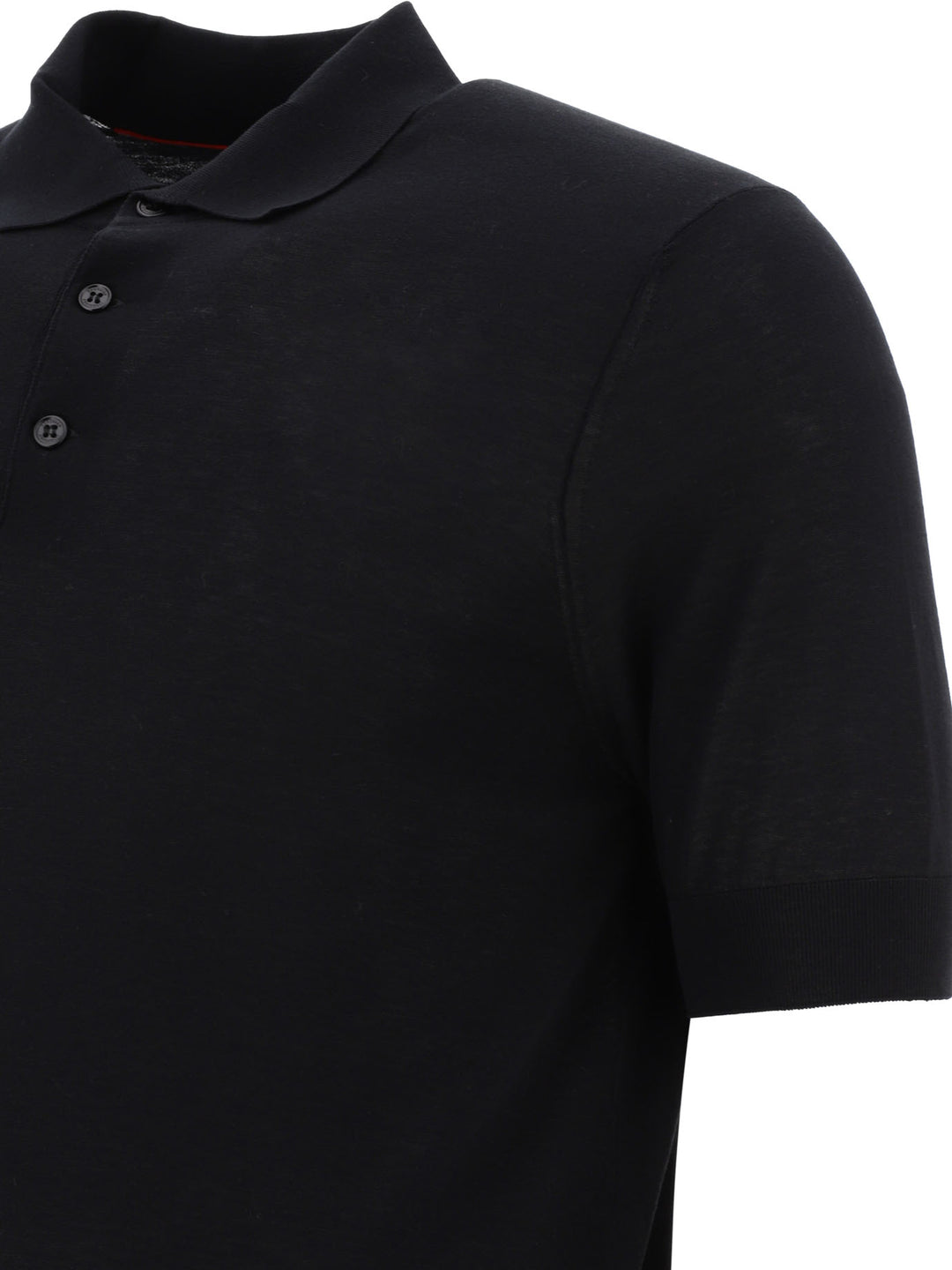 Brunello Cucinelli Cotton And Silk Polo Shirt Polo shirts - Black | f60fcb0f4f5c70d4fcf9cab9bdff7c21efd6ba11