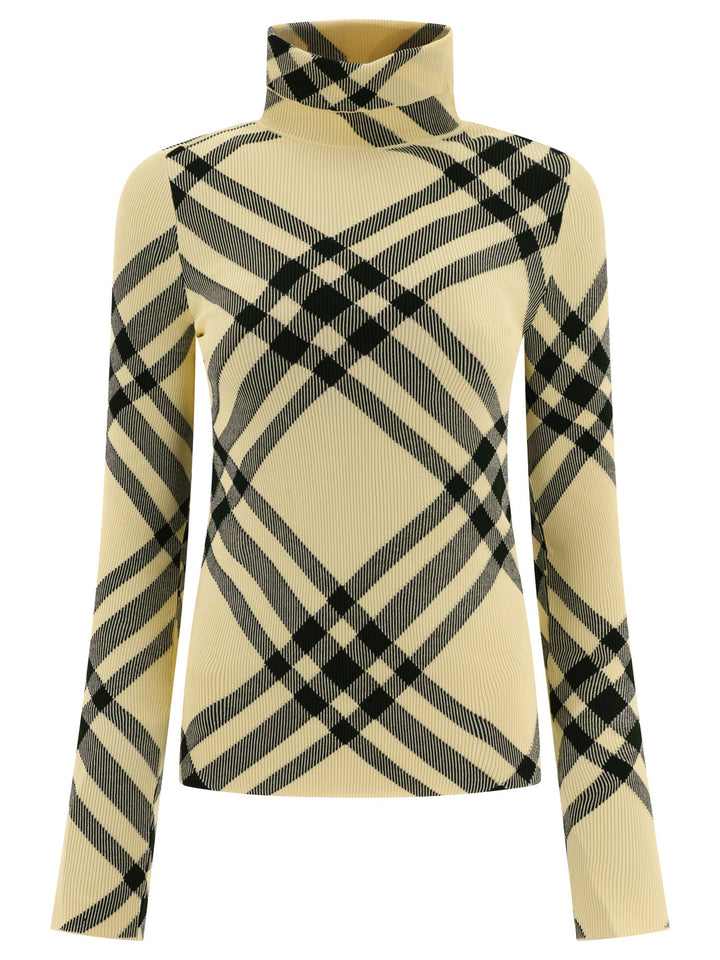 Burberry Check Knitwear - Beige | 1370739fa2d60e822ee1bd6b012676ba98e619db
